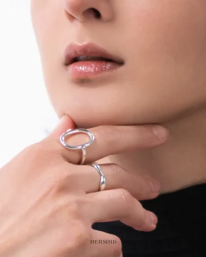 حلقه نقره کارما هرشید